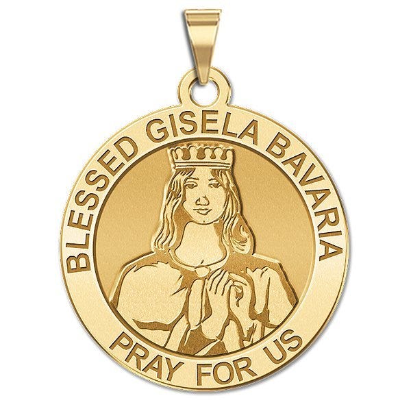 Blessed Gisela Bavaria Round Religious Medal