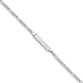 Custom Engraved 14K Gold Children's Figaro Link ID Bracelet