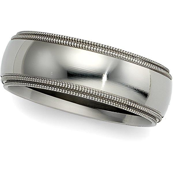 Comfort Fit Double Milgrain Band