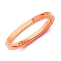 14K Rose Gold Approx. 0.08 Inch Flat Polish Finish Wedding Band