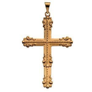 Large Fancy Cross Pendant