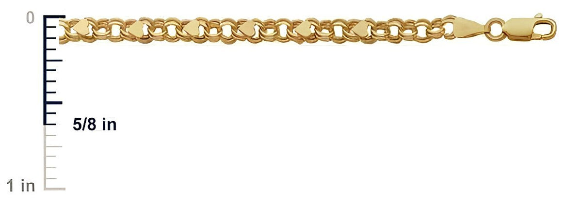 14K Yellow Gold Charm Bracelet