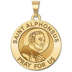 Saint Alphonsus Maria De'Liguori Round Religious Medal