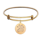 Expandable Personalized Paw Print Bracelet