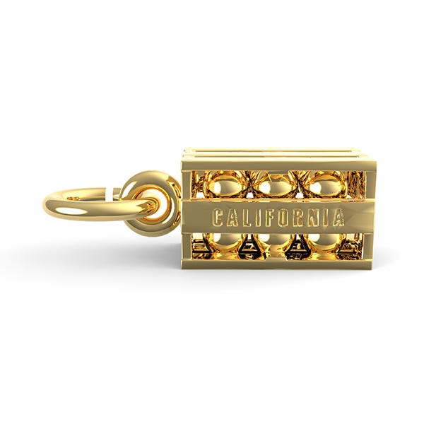California Orange Crate Charm(Style 3549)