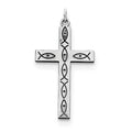 Laser Designed Eye-Motif Cross Pendant