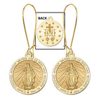 Miraculous Medal Double-Sided Earrings