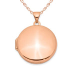 Rose Gold Plated Classic Round Photo Locket