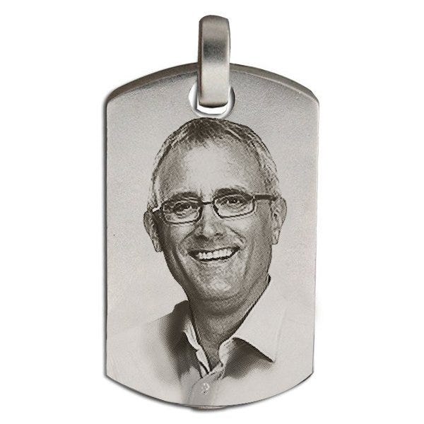 Dog Tag Photo Cremation Pendant