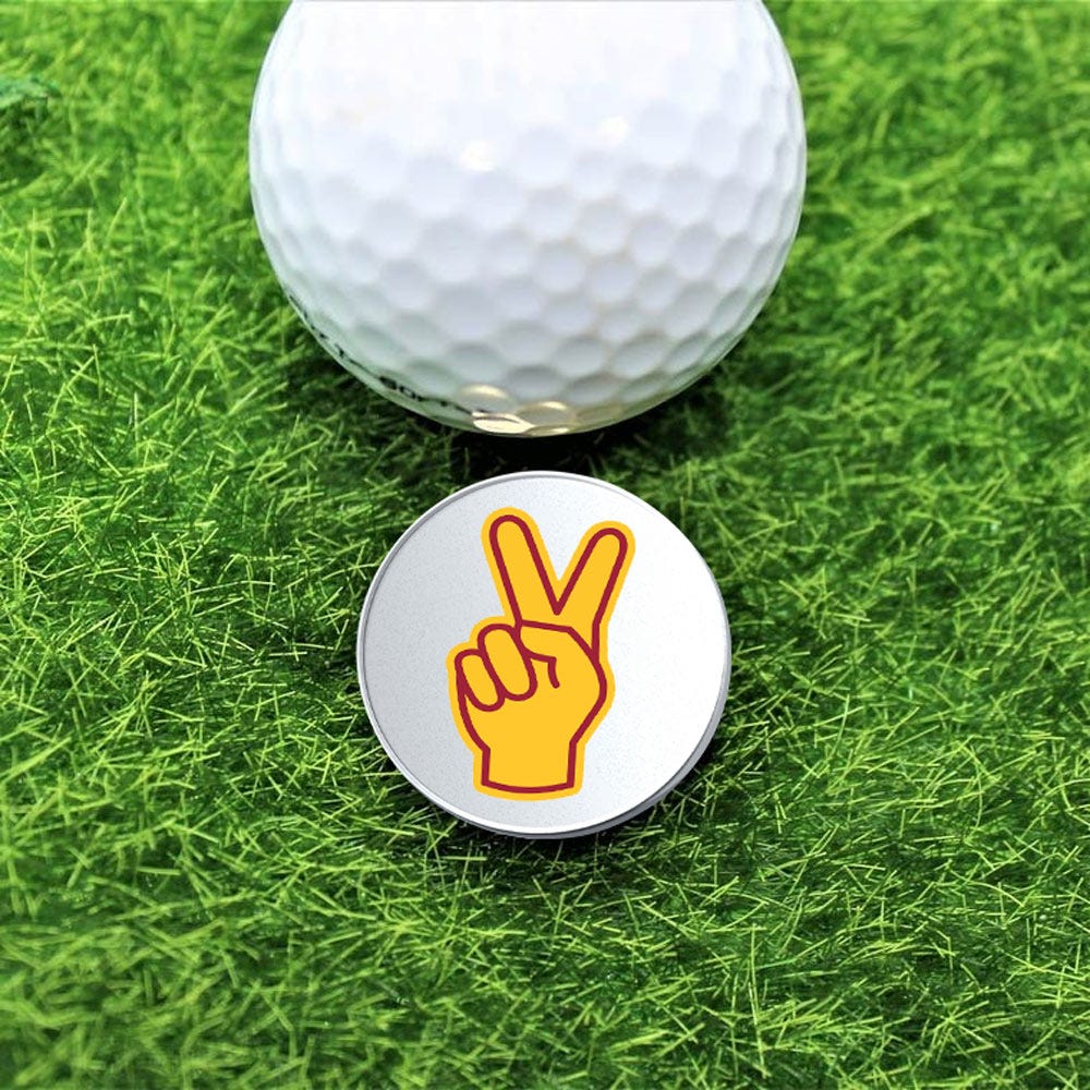 Usc Fight On Fingers Golf Marker