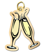 Champagne Glasses Charm