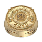 Personalized Sanitation Badge with Number, Department, & Rank