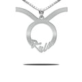 Personalized Horoscope Sign Name Necklace