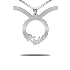 Personalized Horoscope Sign Name Necklace