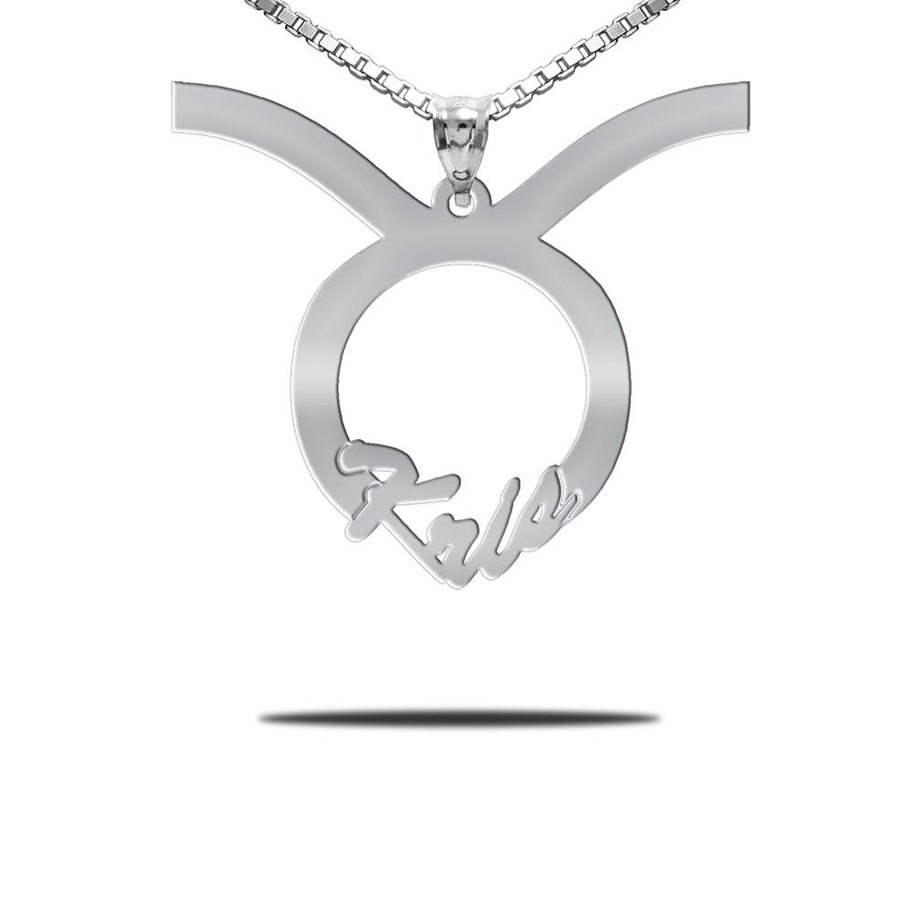 Personalized Horoscope Sign Name Necklace