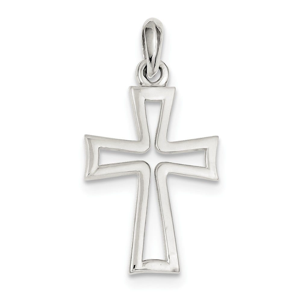 Sterling Silver Openwork Cross Pendant