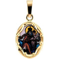 Porcelain Scapular Medal