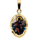 Porcelain Scapular Medal