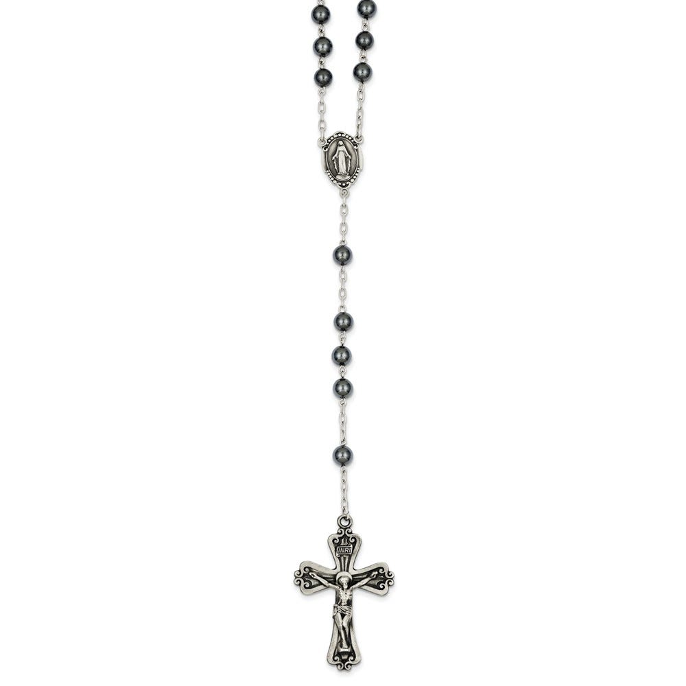 Antiqued Hematite Rosary