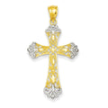 Diamond-Cut Cross Pendant