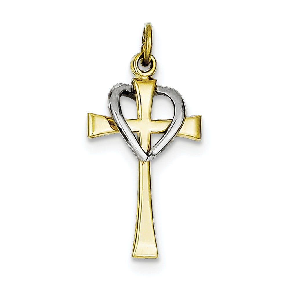Cross And Heart Pendant