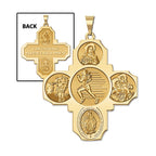 Four Way Cross - Track Female Religious Medal