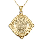 Saint Joan Of Arc Round Religious Medal