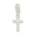 Polished Tapered-Arm Cross Charm