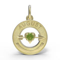 August Love Birthstone Charm