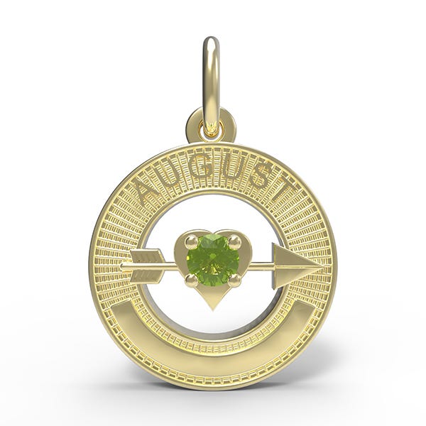 August Love Birthstone Charm