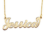 Personalized Classic Script Name Necklace with Chain