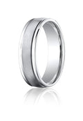 Cobalt Chrome Comfort Fit Ridged Edge Approx. 0.24 Inch Wedding Band
