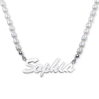 Personalized and Exclusive Pearl Name Necklace