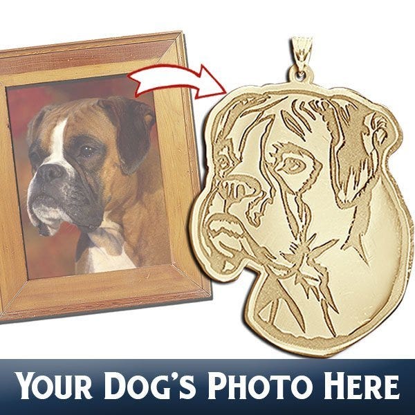 Custom Personalized Etched Portrait Pendant or Charm of Your Dog