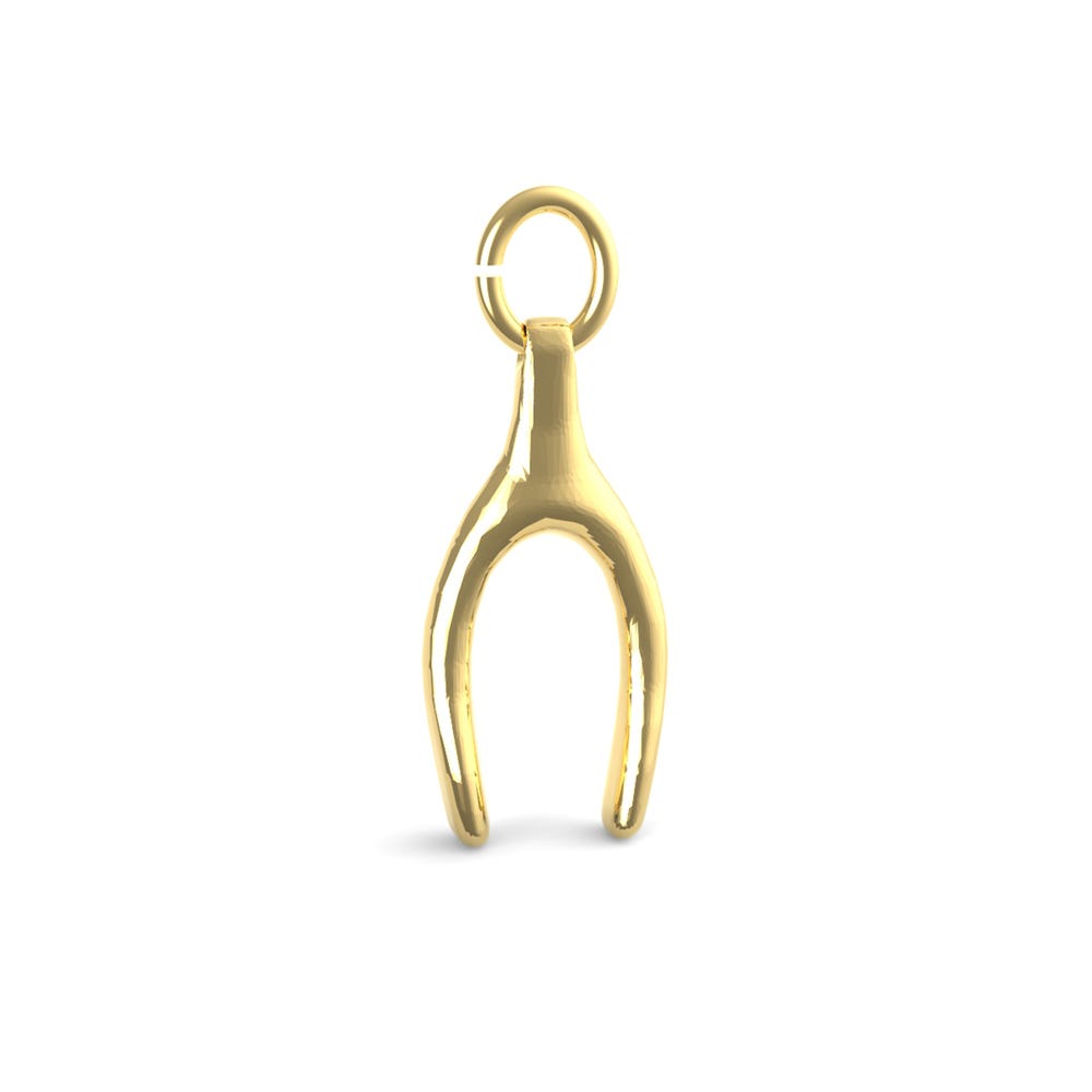 Small Wishbone Charm