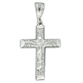 Sterling Silver Or Stainless Steel Crucifix Pendant