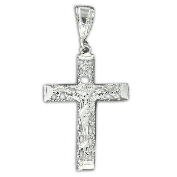 Sterling Silver Or Stainless Steel Crucifix Pendant
