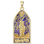 Saint Jude Thaddeus - Stained Glass Religious Medal