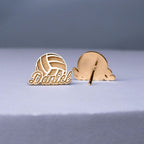 Personalized Volleyball Earrings