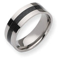 Titanium Black Enameled Approx. 0.31 Inch Polished Wedding Band