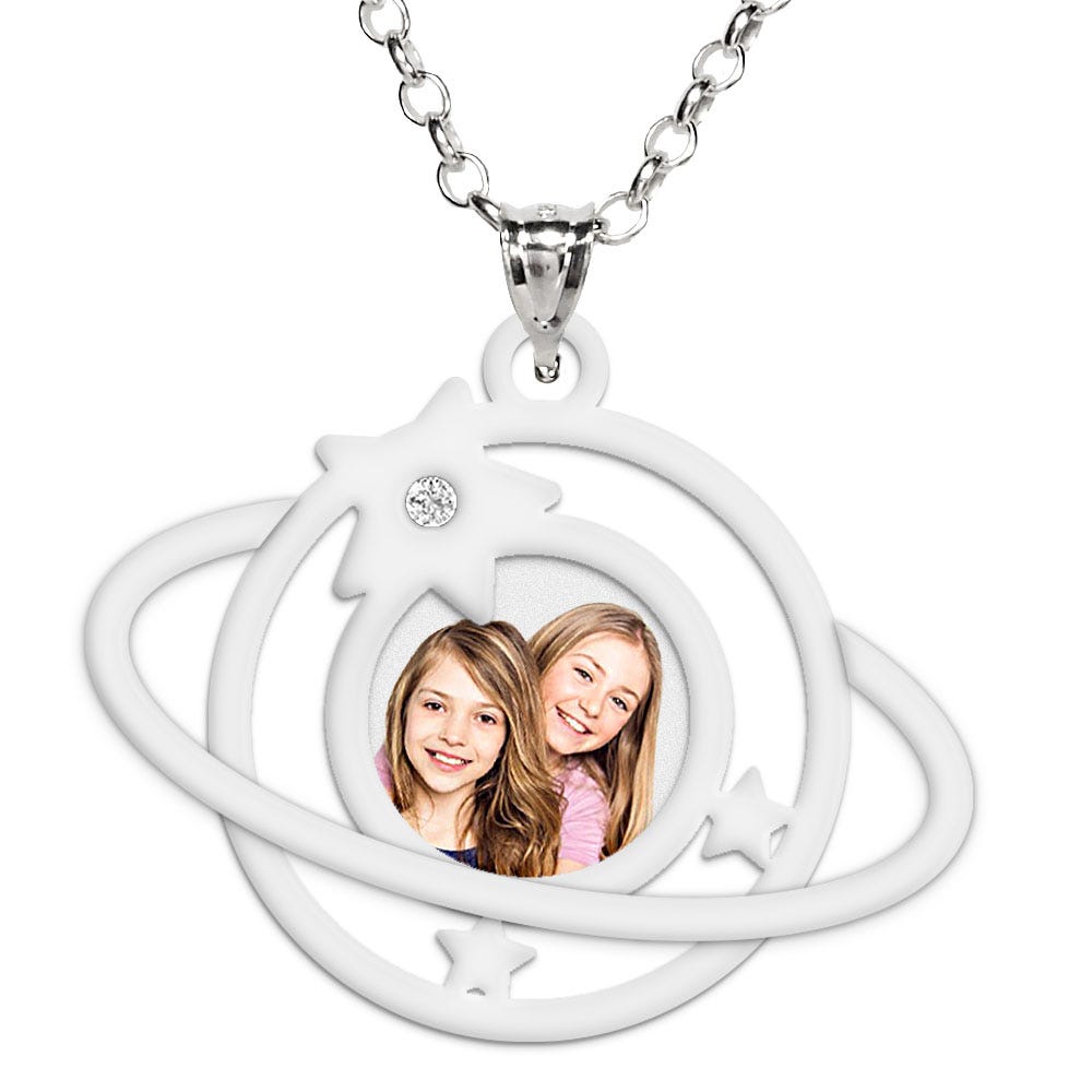 My Universe Photo Pendant with 1 Cubic Zirconia