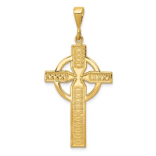 14K Celtic Cross Pendant