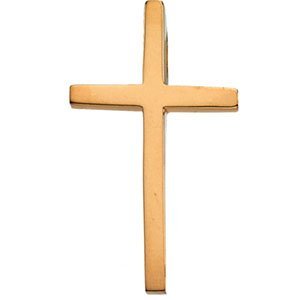 14K Yellow Gold Cross Pendant