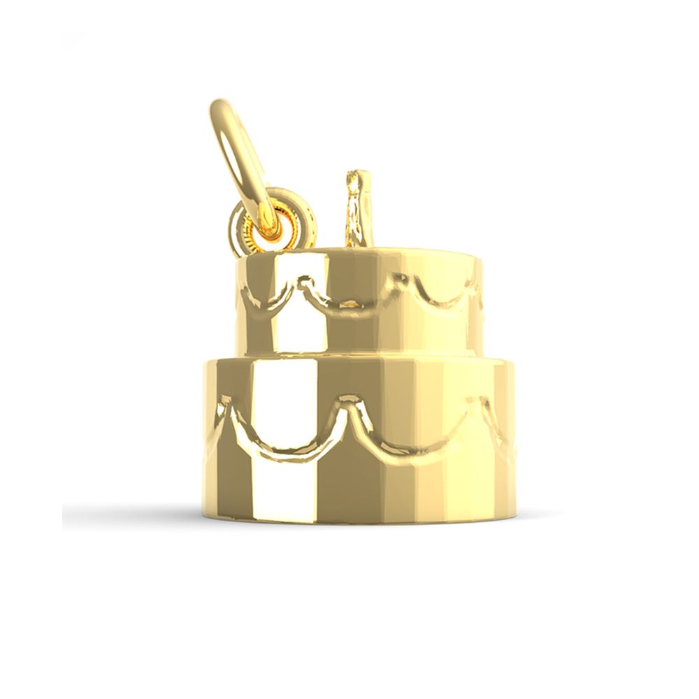 Two-Tier Cake with Candle Charm