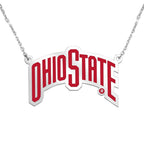 Ohio State University Color Enamel Banner Necklace