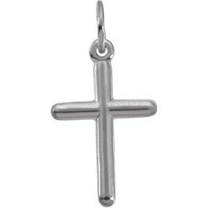 Elegant 14K White Gold Cross Pendant