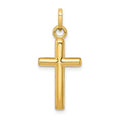 14K Hollow Open-Frame Cross Pendant