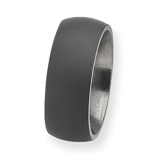 Titanium Stone Finish Approx. 0.28 Inch Wedding Band