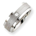 14K White Gold Approx. 0.31 Inch Fancy Diamond Wedding Band