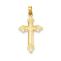 14K Fleur De Lis Cross Pendant